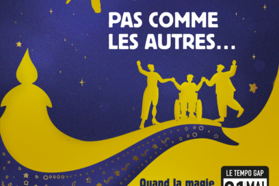 Affiche du spectacle inclusif "Un Aladin pas comme les autres", spectacle musical inclusif qui aura lieu le 21 mai à Gap et le 28 mai à Briançon. - Agrandir l'image, fenêtre modale